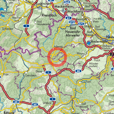Landkarte Welcherath