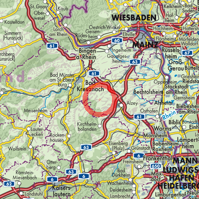 Landkarte Wendelsheim