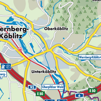 Übersichtsplan Wernberg-Köblitz