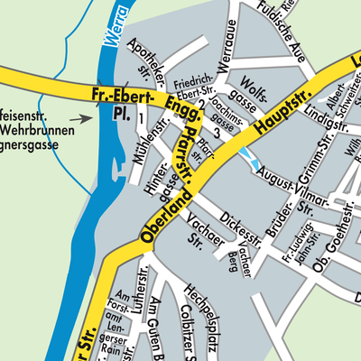 Stadtplan Heringen (Werra)