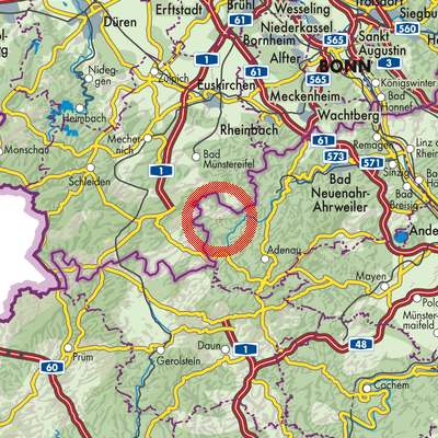 Landkarte Wershofen
