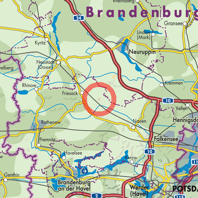Landkarte Wiesenaue