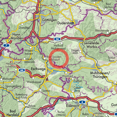 Landkarte Wiesenfeld