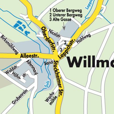Stadtplan Willmars