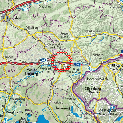 Landkarte Winhöring