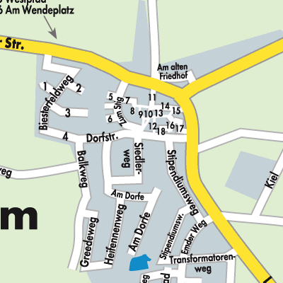 Stadtplan Wirdum