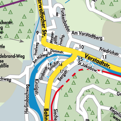 Stadtplan Wolfach