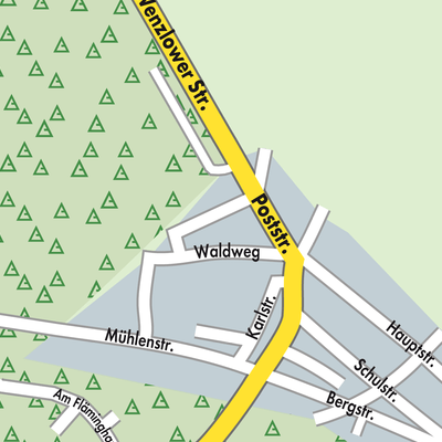Stadtplan Wollin