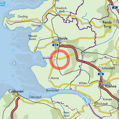 Landkarte Wolmersdorf