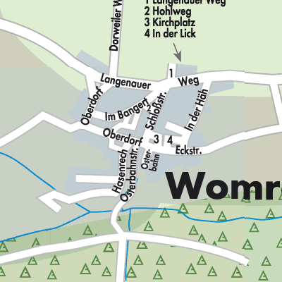 Stadtplan Womrath