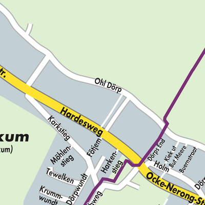 Stadtplan Wrixum