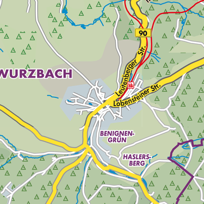 Übersichtsplan Wurzbach