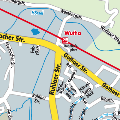 Stadtplan Wutha-Farnroda