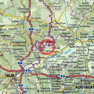 Landkarte Ziertheim
