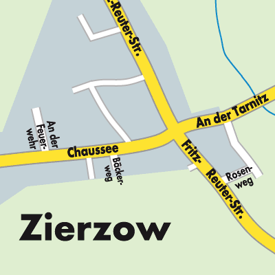 Stadtplan Zierzow