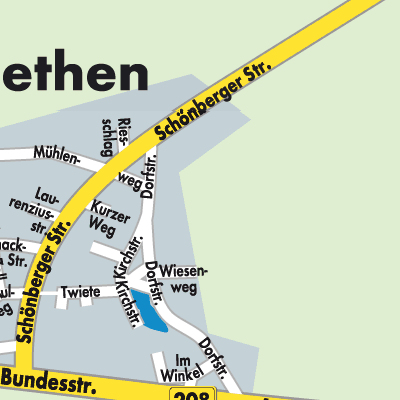 Stadtplan Ziethen