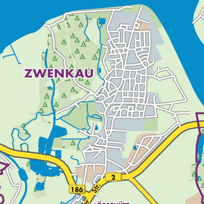 Übersichtsplan Zwenkau