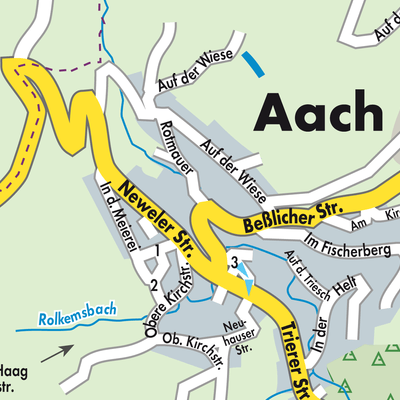 Stadtplan Aach