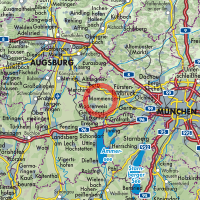 Landkarte Adelshofen