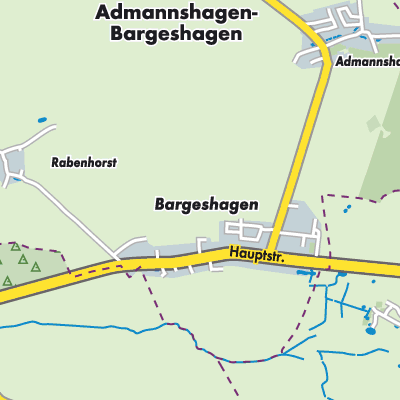 Übersichtsplan Admannshagen-Bargeshagen