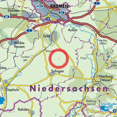 Landkarte Affinghausen