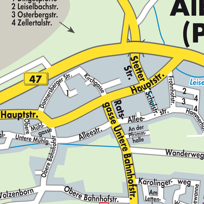 Stadtplan Albisheim (Pfrimm)