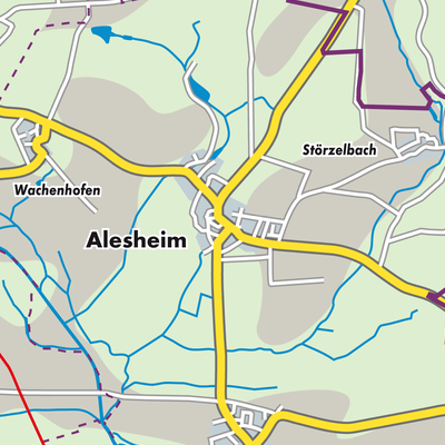 Übersichtsplan Alesheim