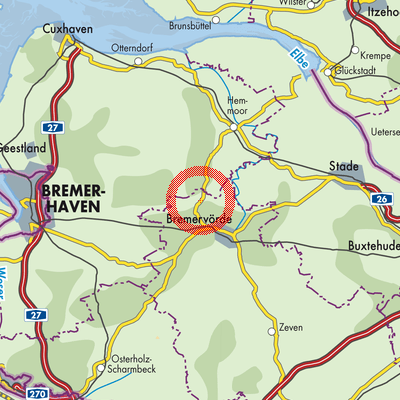 Landkarte Alfstedt