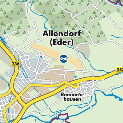Übersichtsplan Allendorf (Eder)