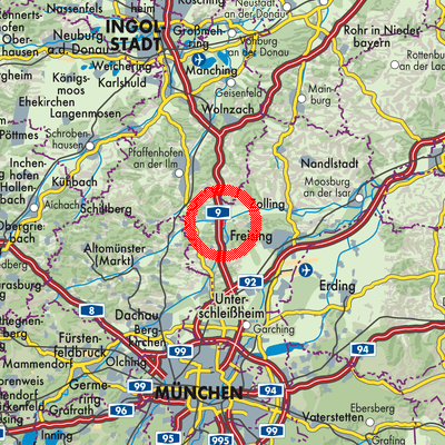 Landkarte Allershausen