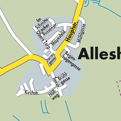 Stadtplan Alleshausen