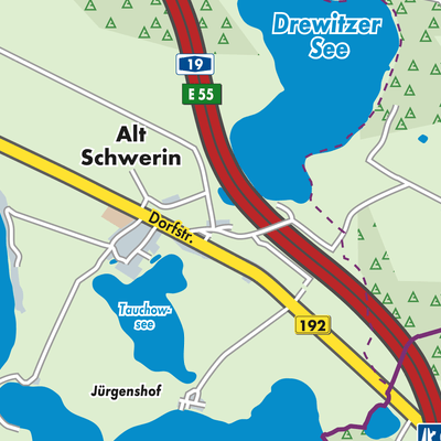 Übersichtsplan Alt Schwerin