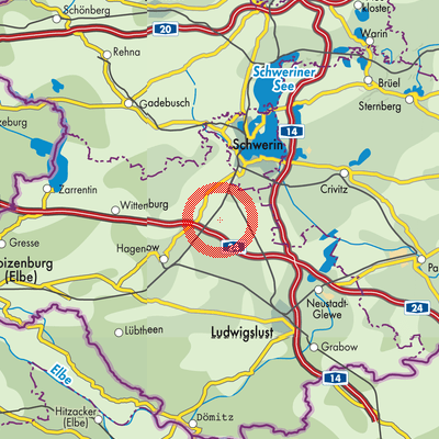 Landkarte Alt Zachun