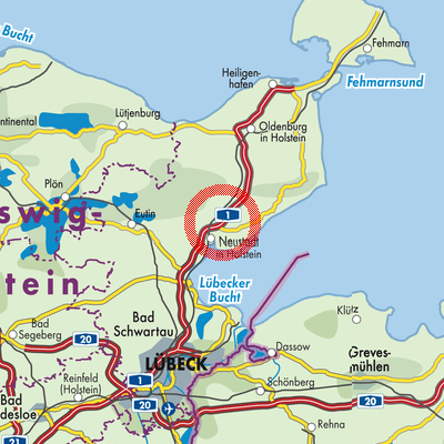 Landkarte Altenkrempe