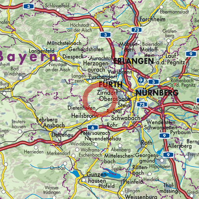 Landkarte Ammerndorf