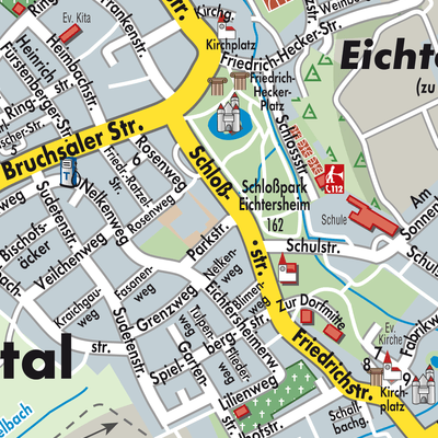 Stadtplan Angelbachtal