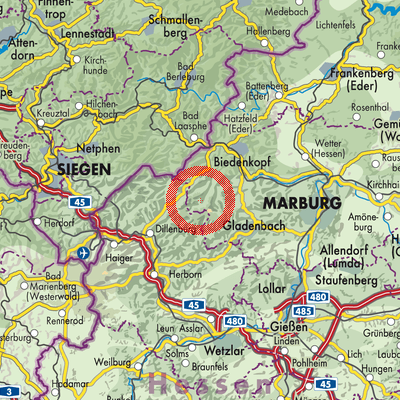 Landkarte Angelburg