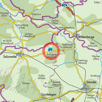 Landkarte Arendsee (Altmark)
