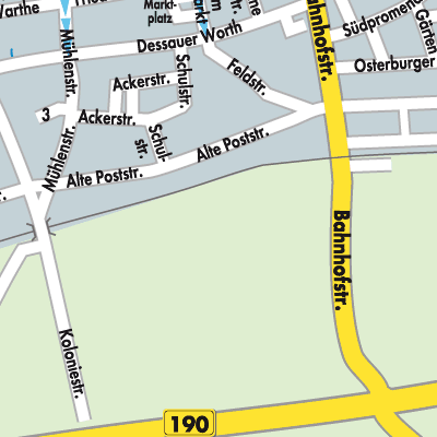 Stadtplan Arendsee (Altmark)