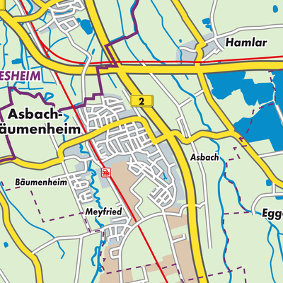 Übersichtsplan Asbach-Bäumenheim