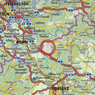 Landkarte Asbach