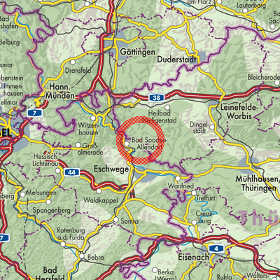Landkarte Asbach-Sickenberg