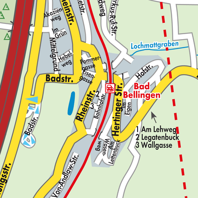 Stadtplan Bad Bellingen