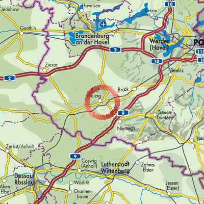 Landkarte Bad Belzig