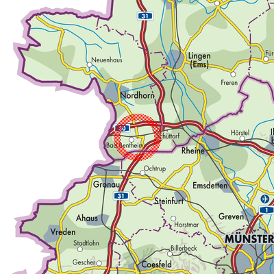Landkarte Bad Bentheim