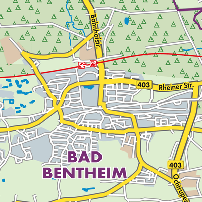 Übersichtsplan Bad Bentheim