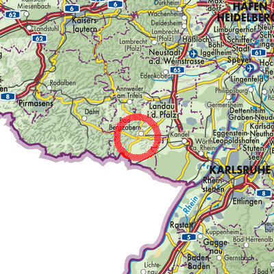 Landkarte Bad Bergzabern