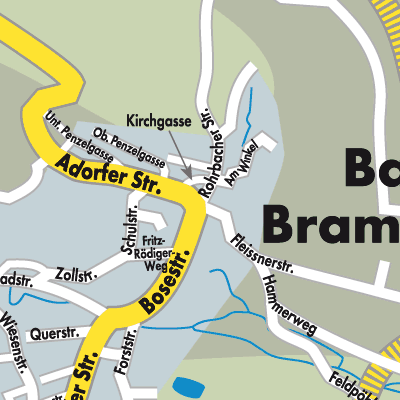 Stadtplan Bad Brambach