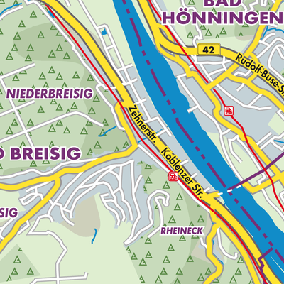 Übersichtsplan Bad Breisig