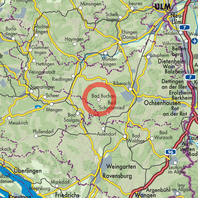 Landkarte Bad Buchau